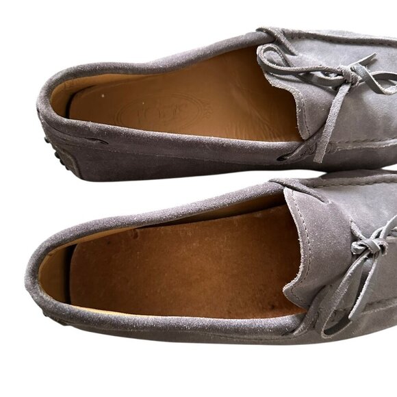 Tod’s Gommino Suede Driver Loafers Gray Men’s Size 9.5 US 8 UK main image 6